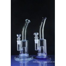 Tubes d&#39;eau en verre perchloré Perc avec le cou plié (ES-GB-419)